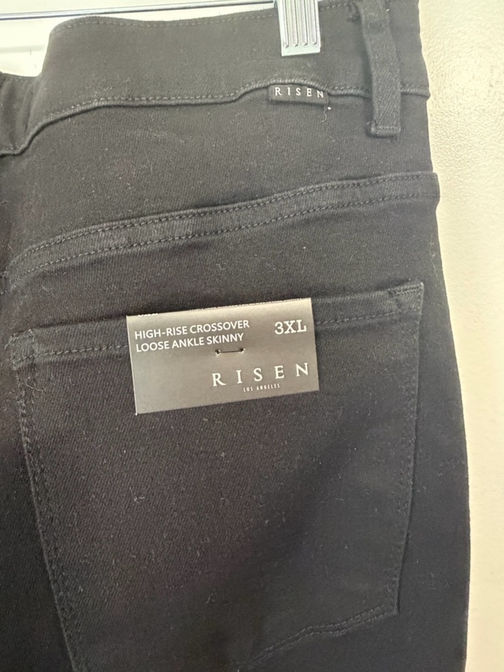 Risen High Rise Crossover Loose Ankle Skinny Jeans - Picture 8 of 12